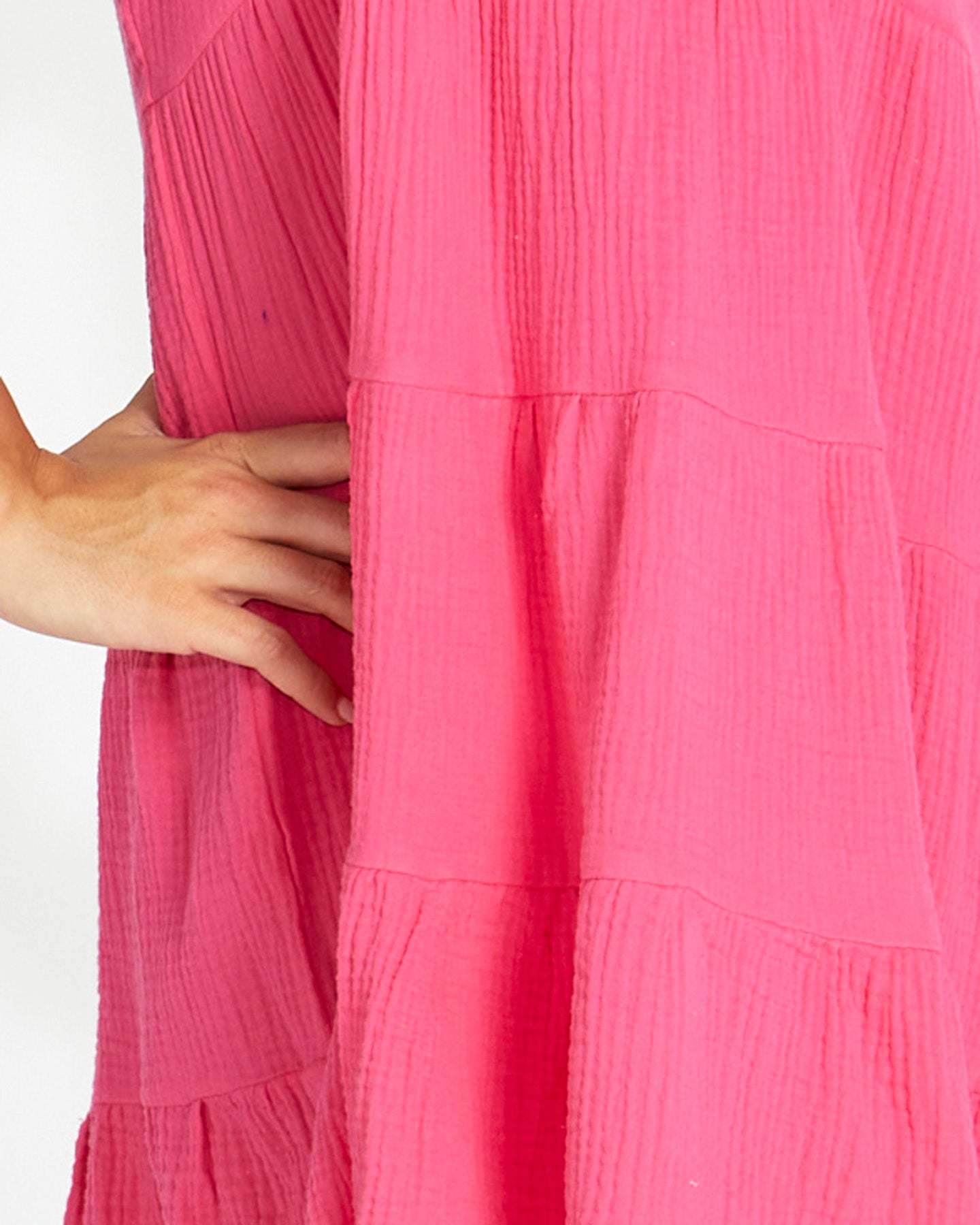 Felix Tiered Mini Dress - Pink