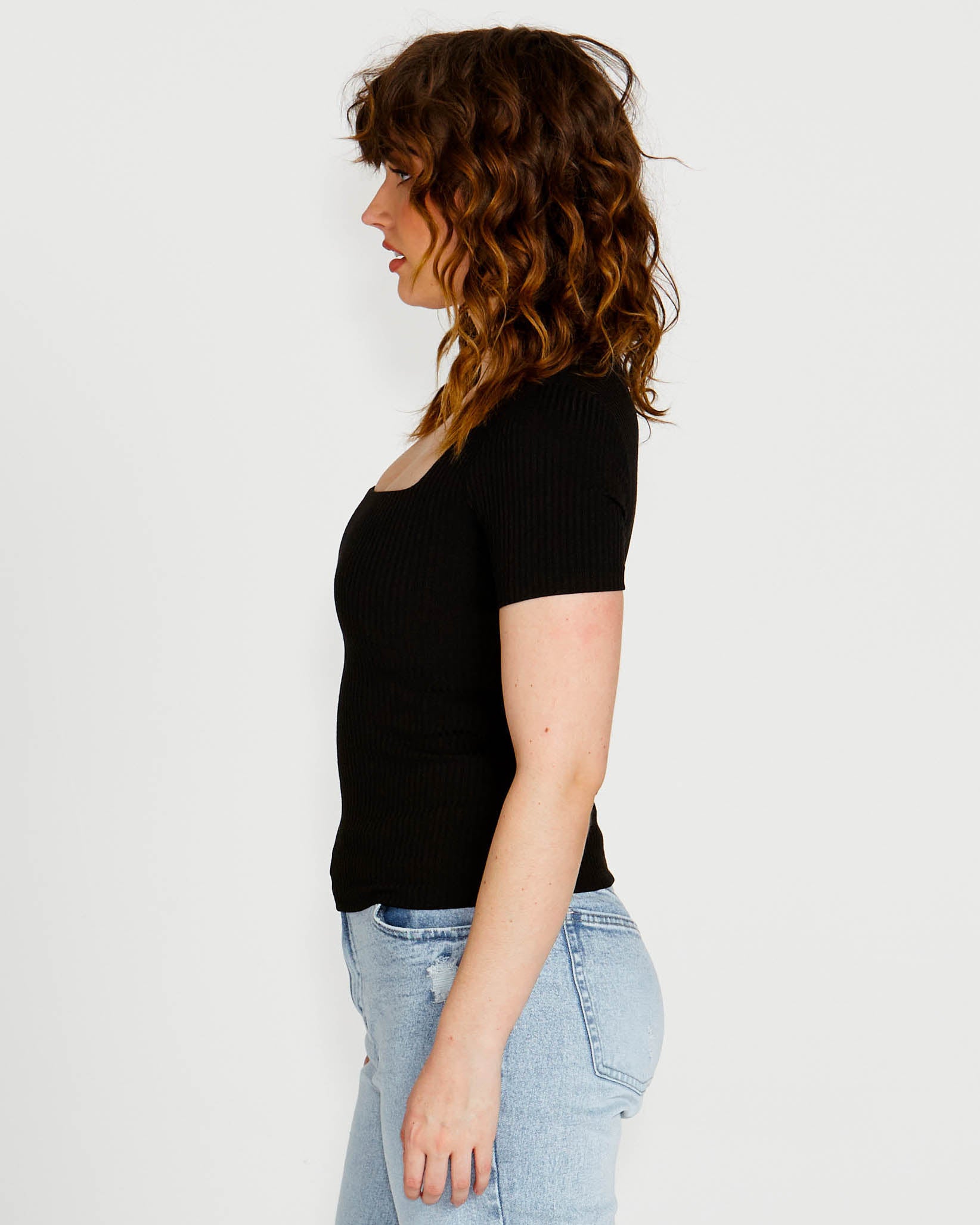 Aubrey Black Top | Black Aubrey Top | Beach Shakk Rainbow Beach