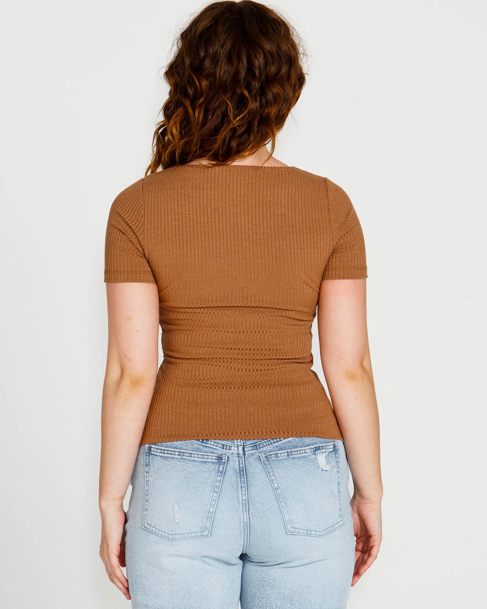 Aubrey Brown Top | Brown Aubrey Top | Beach Shakk Rainbow Beach