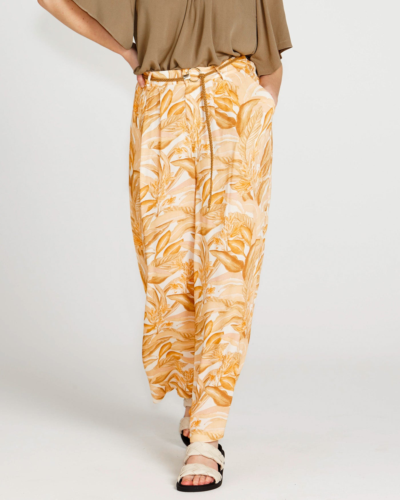 Portia pants with Belt - Palm Springs