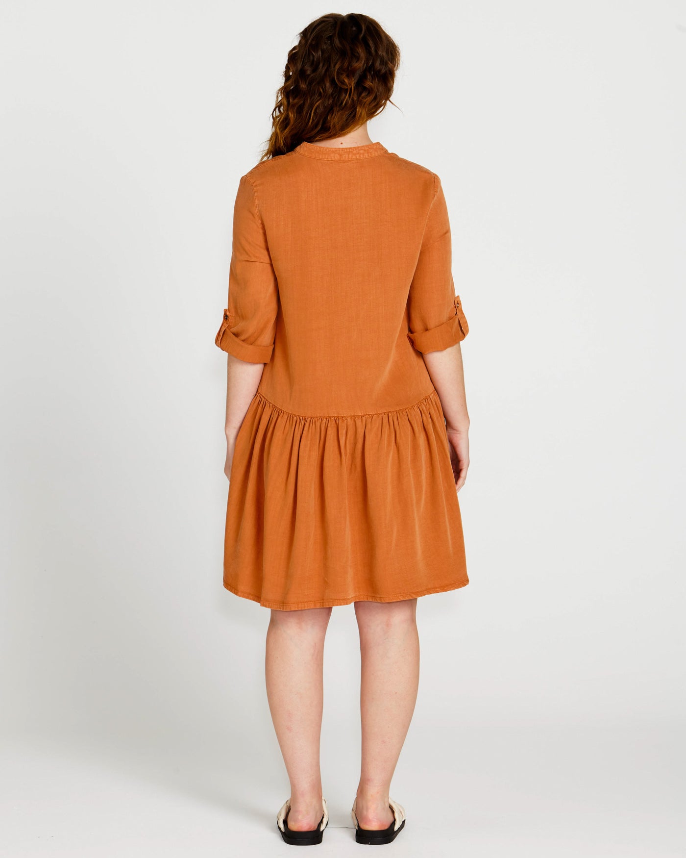 Zahlia Shirt Dress - Tan
