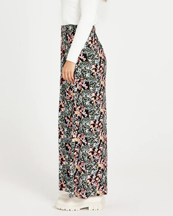 June Wide Leg Pant - Patchwork Floral