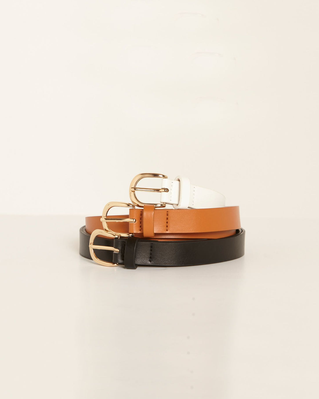 Seema Belt - 3 pack - Black/Tan/White