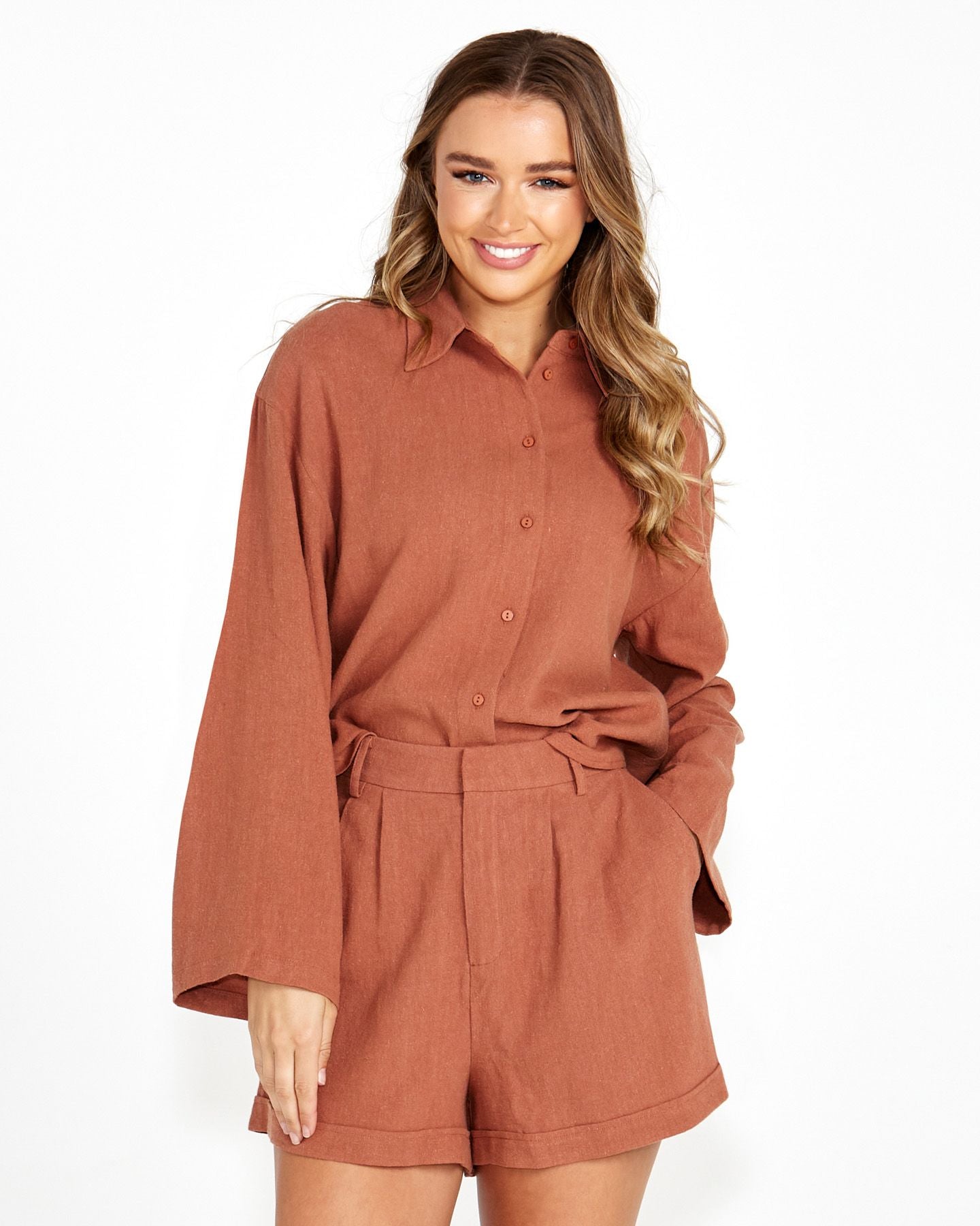 Bridie Shirt - Rosewood