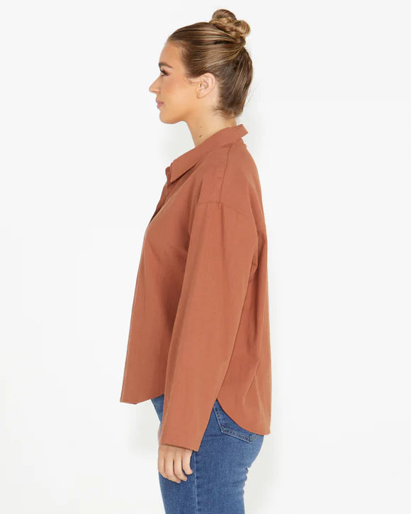 Bridie Shirt - Rosewood