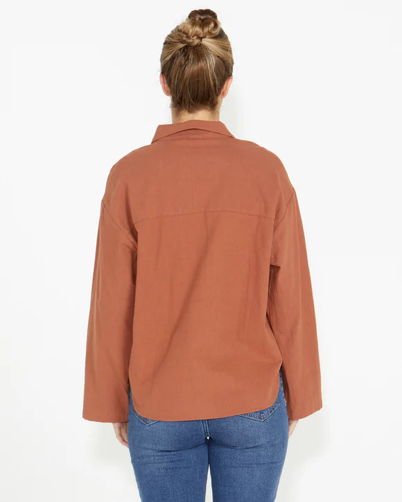 Bridie Shirt - Rosewood