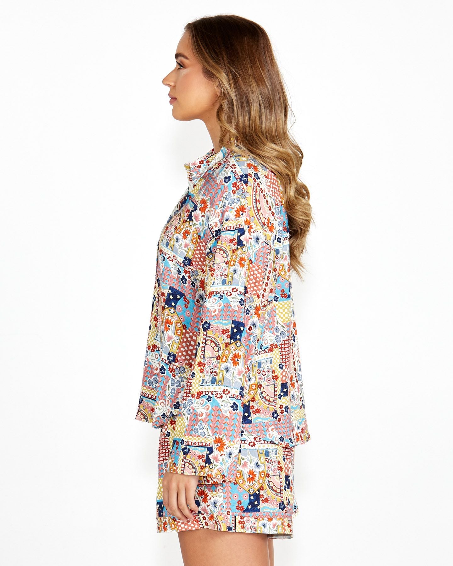 Bridie Shirt - Patchwork Floral