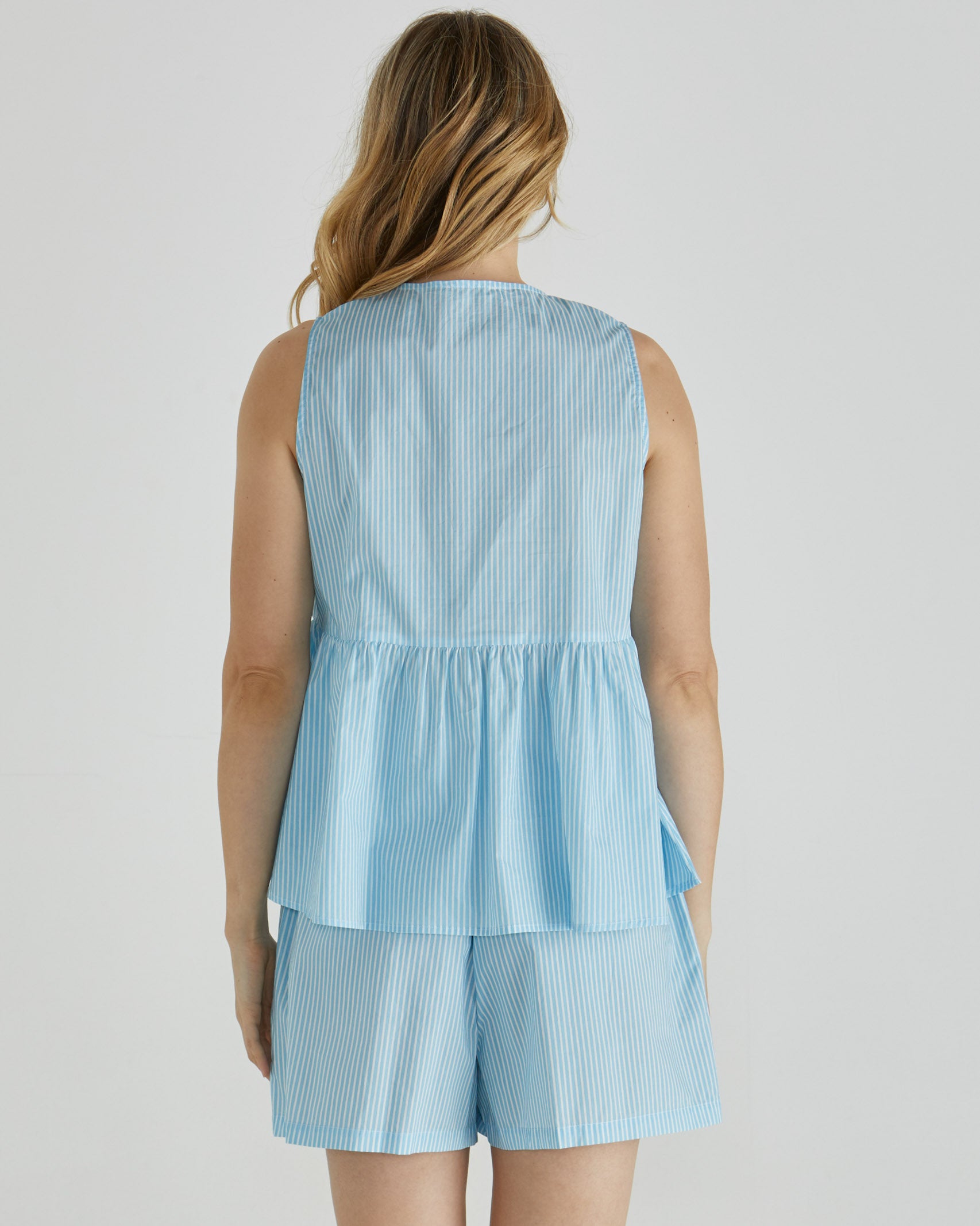 Asta Top - Blue Stripe