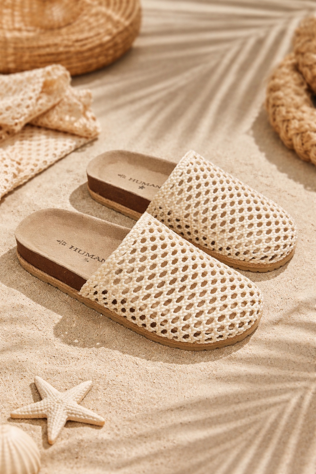 Alexa Slides - Natural | Human Shoes