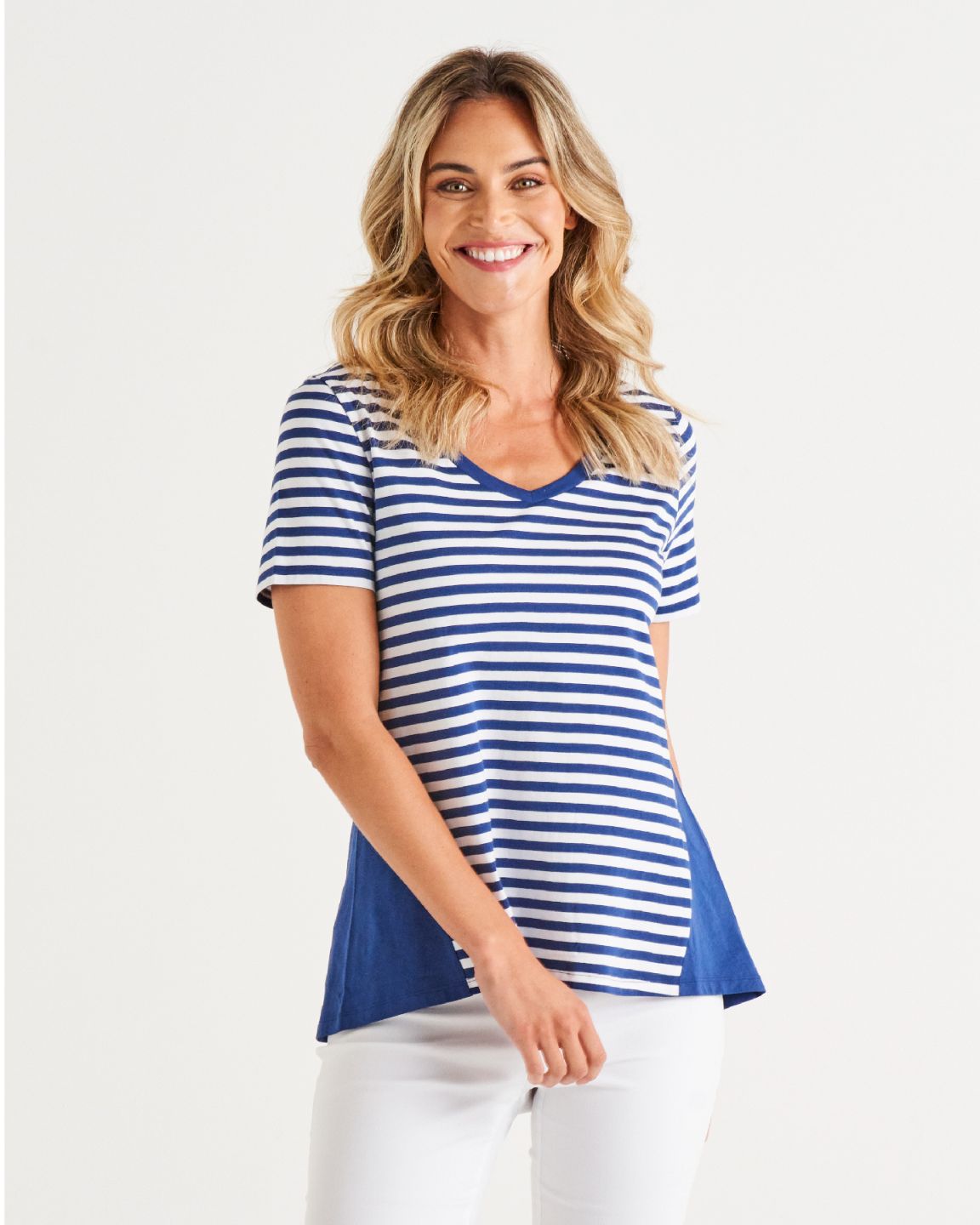 Luella Top - Ocean Stripe