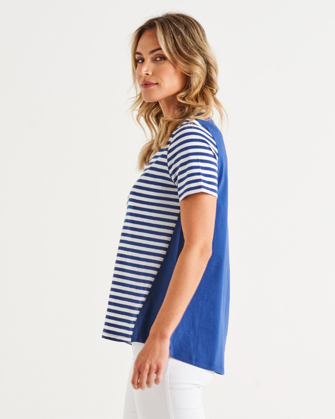 Luella Top - Ocean Stripe