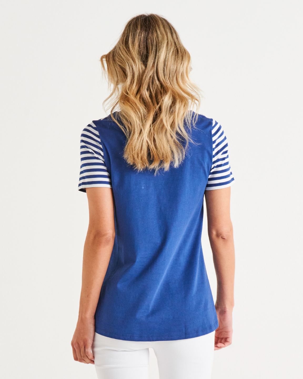 Luella Top - Ocean Stripe