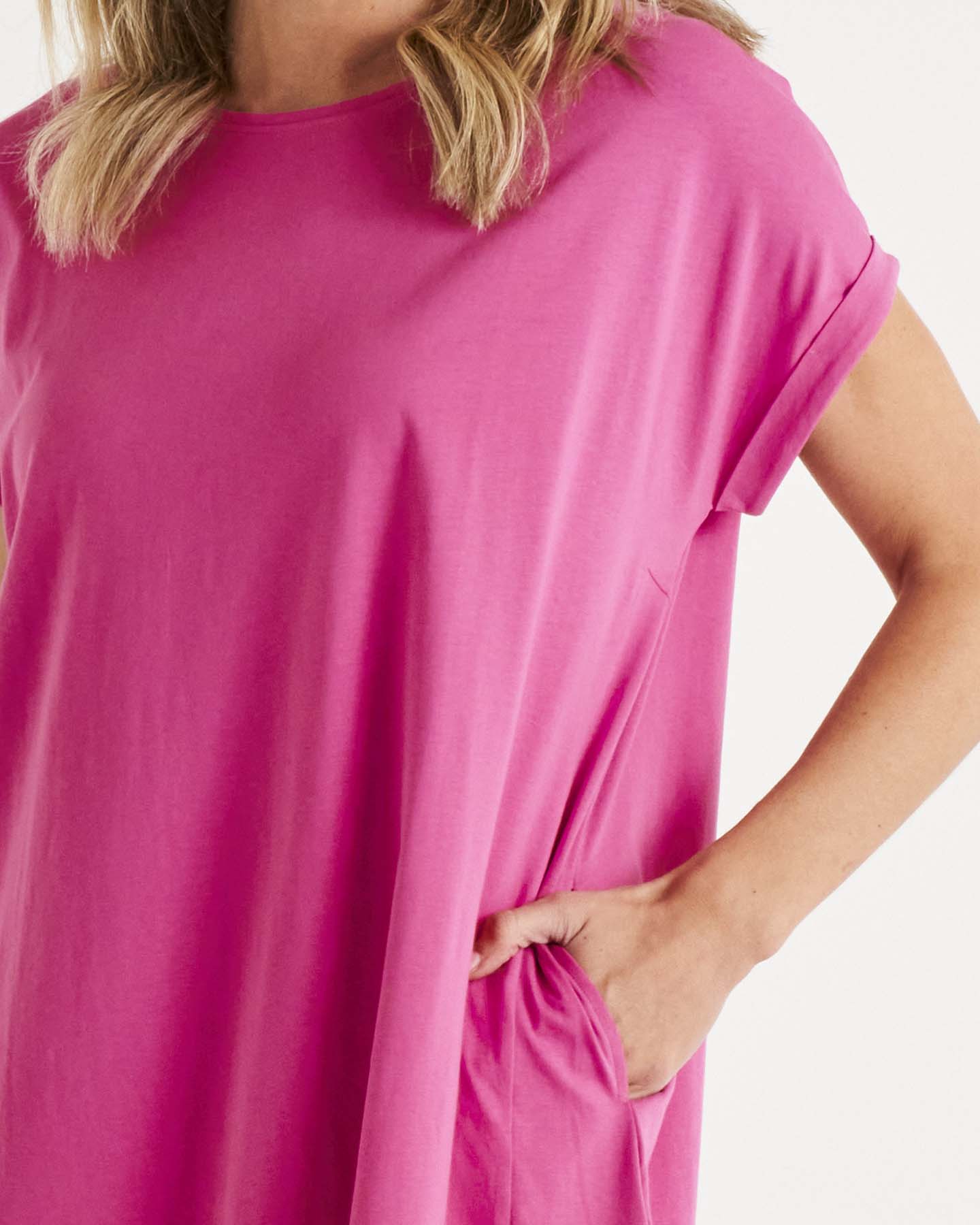 Maxine TShirt Dress - Azalea