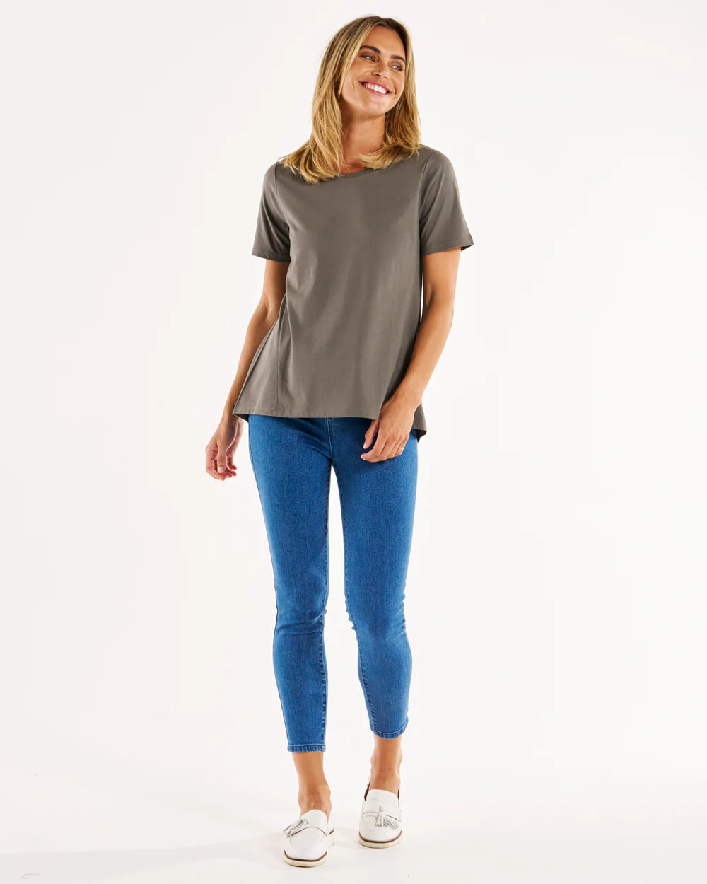 Hamilton Tee - Ash Green