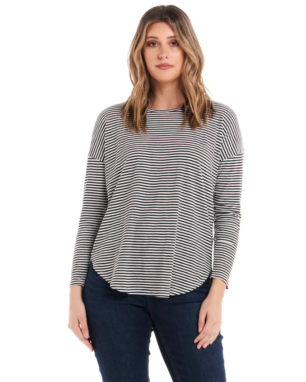 Jessie Long Sleeve Tee - Blue Stripe