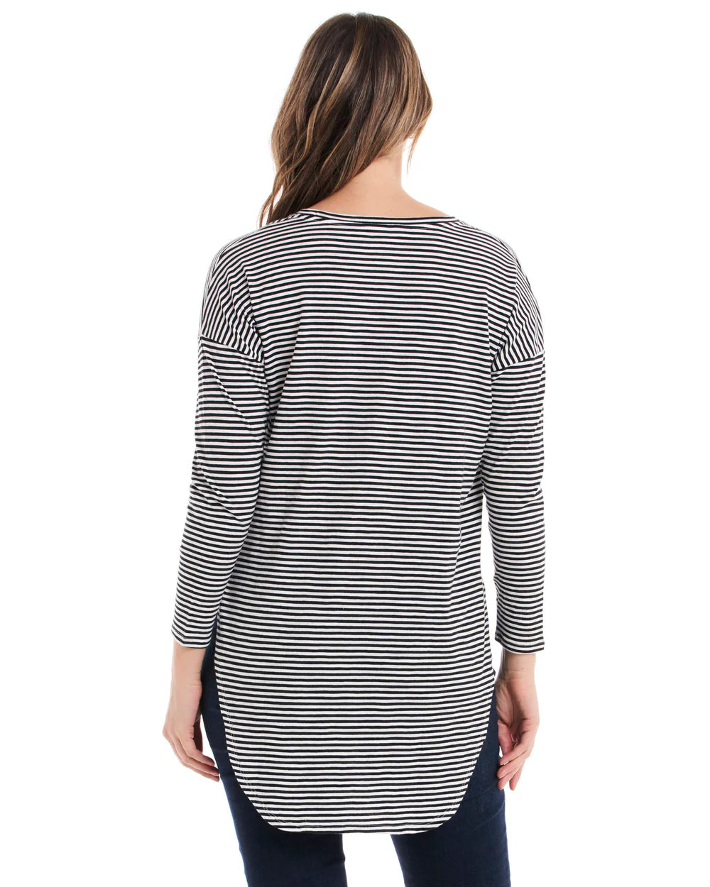 Jessie Long Sleeve Tee - Blue Stripe