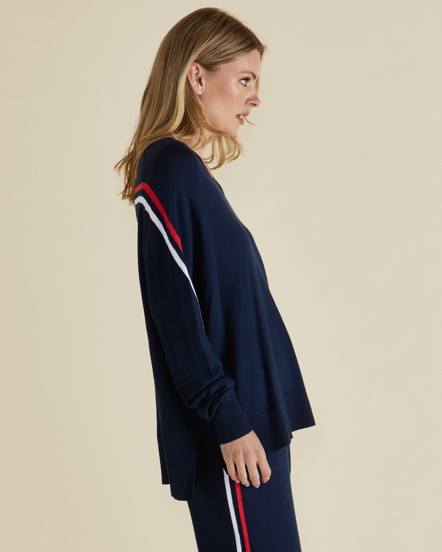 Karina Knit Sweater - Navy