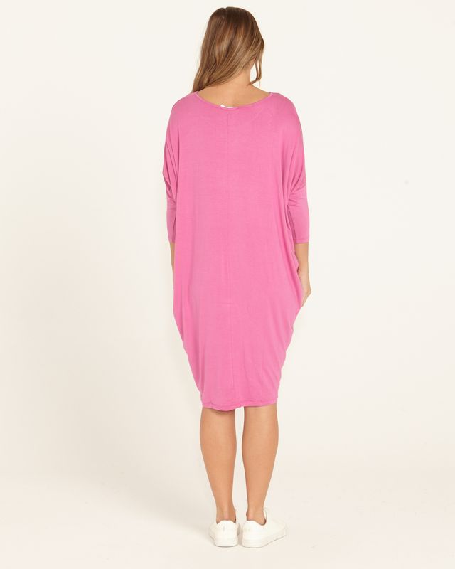 Lucia T-Shirt Dress - Winter Pink