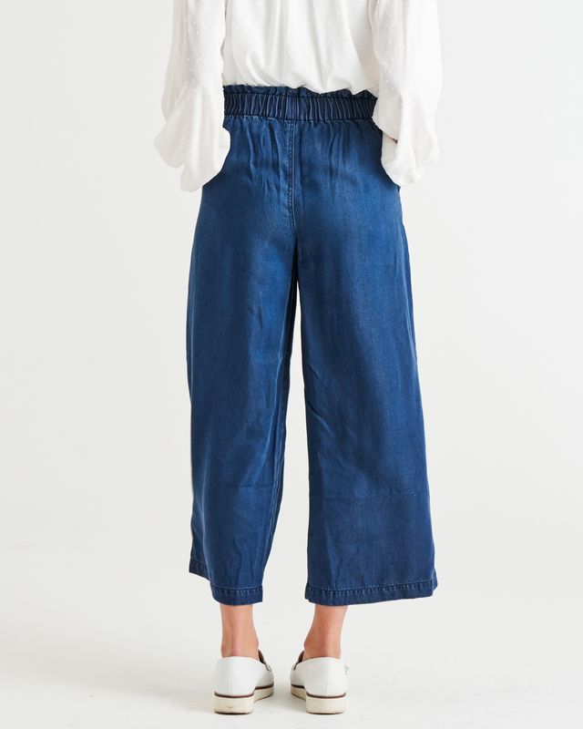 Lexton Mid-High Rise Pant - Dark Rinse