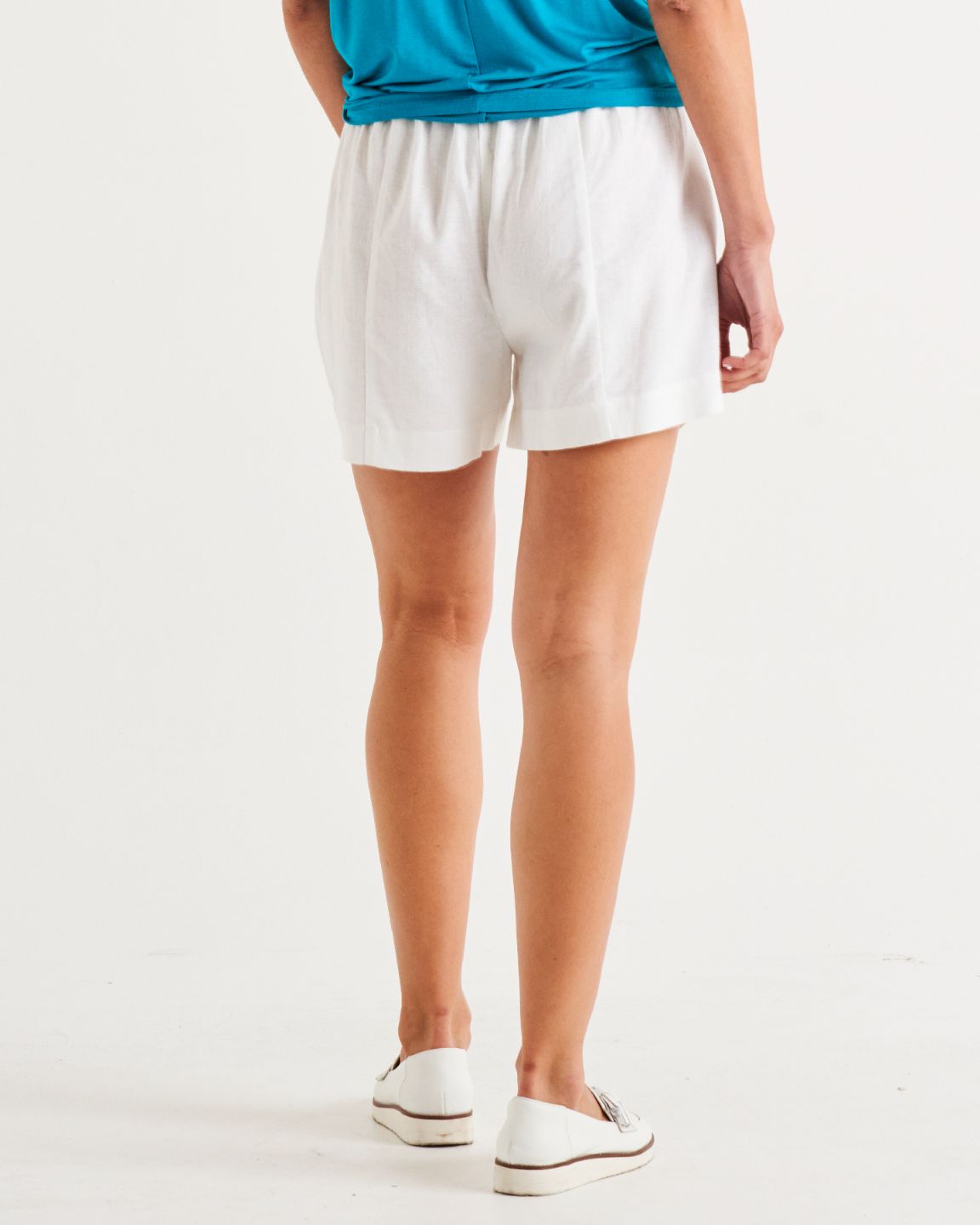 Baker White Shorts | White Shorts | Beach Shakk Rainbow Beach