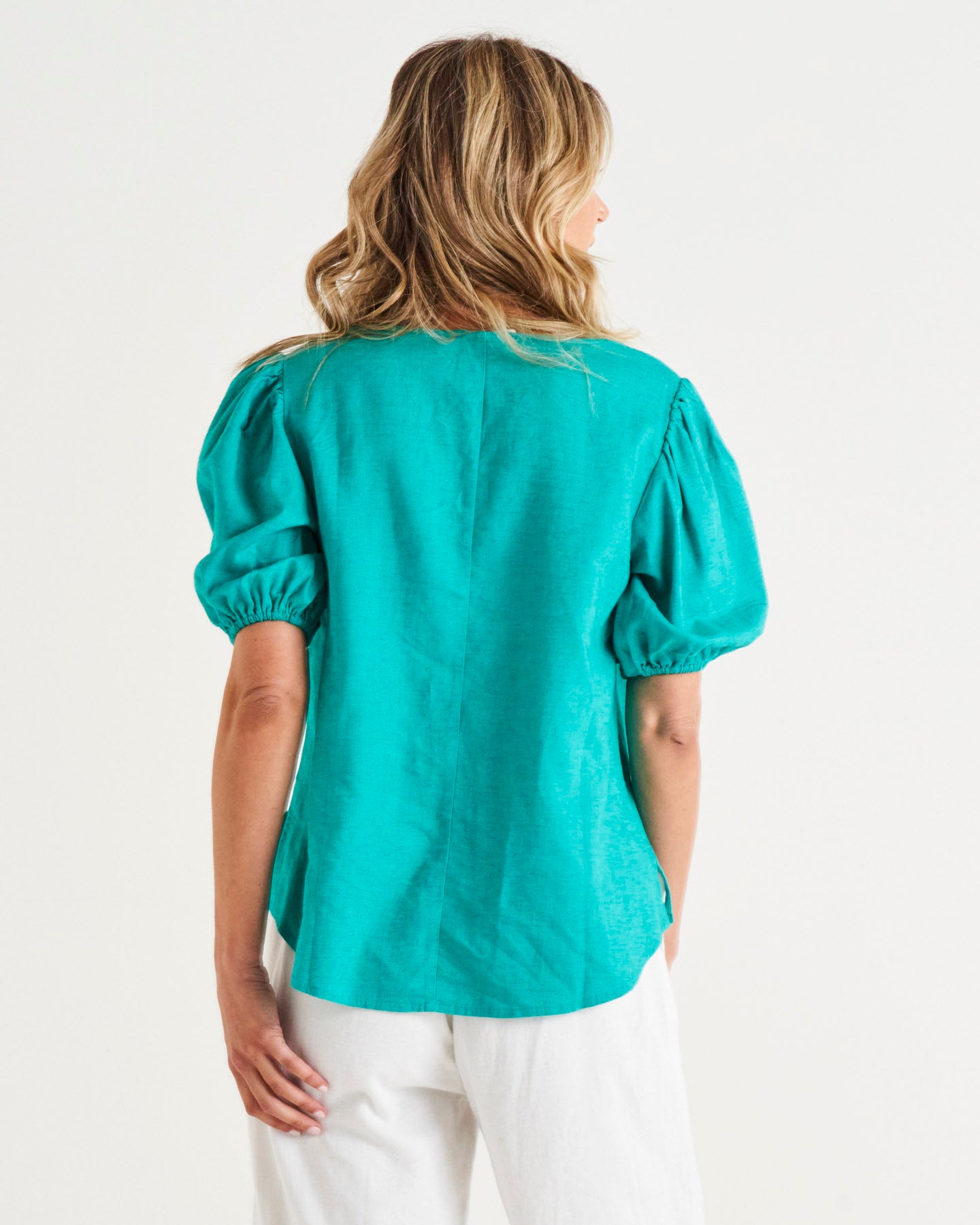 Alba Teal Blouse | Alba Blouse in Teal | Beach Shakk Rainbow Beach