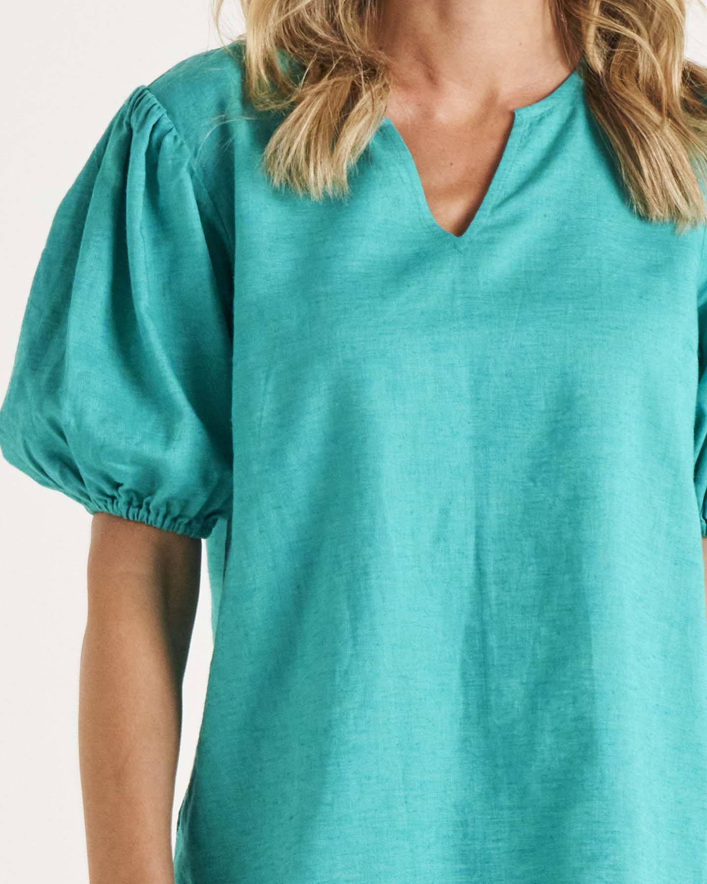 Alba Teal Blouse | Alba Blouse in Teal | Beach Shakk Rainbow Beach