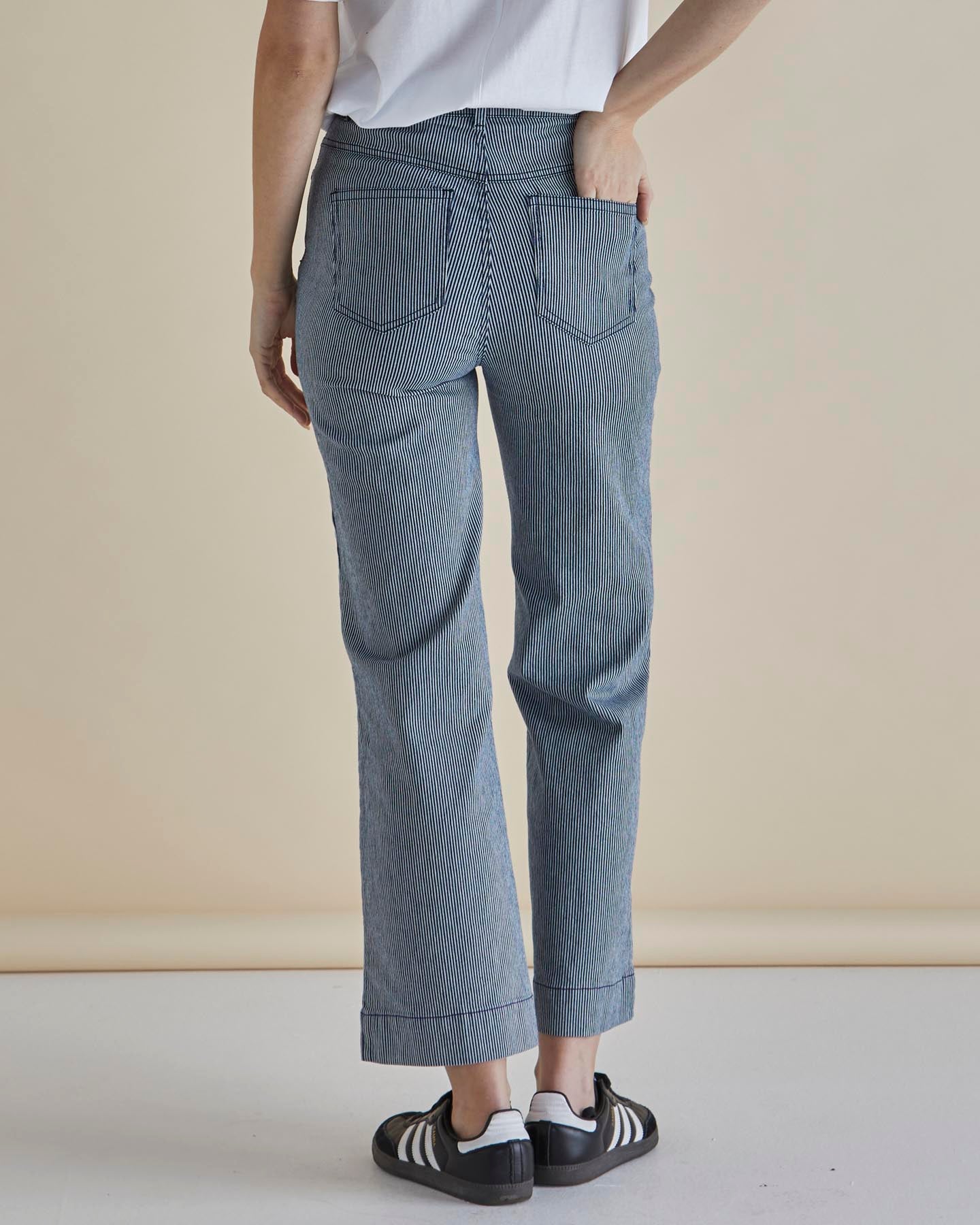 Willow Pinstripe Wide Leg Pants