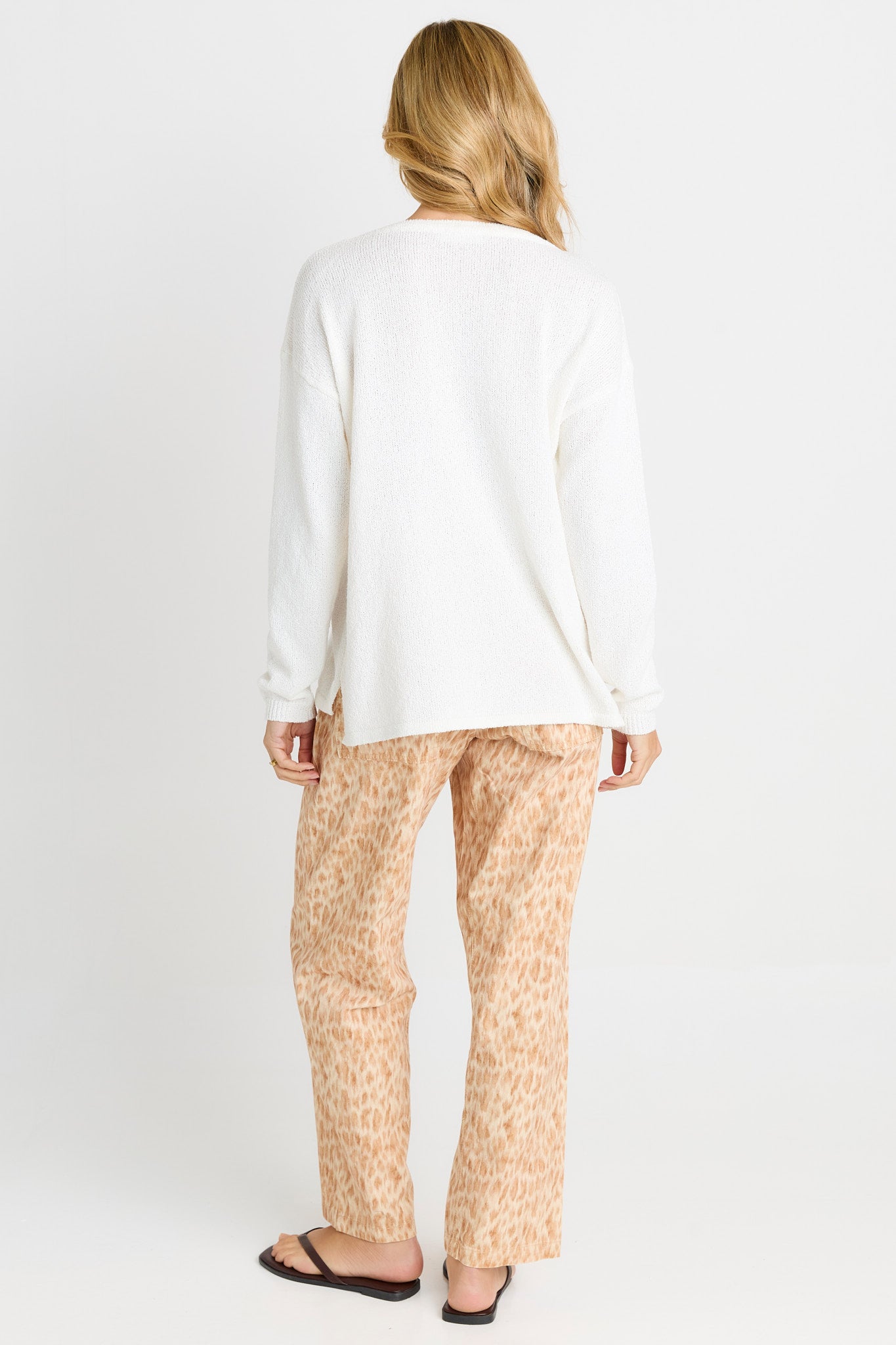 Quinn Cotton Joggers - Ocelot Print