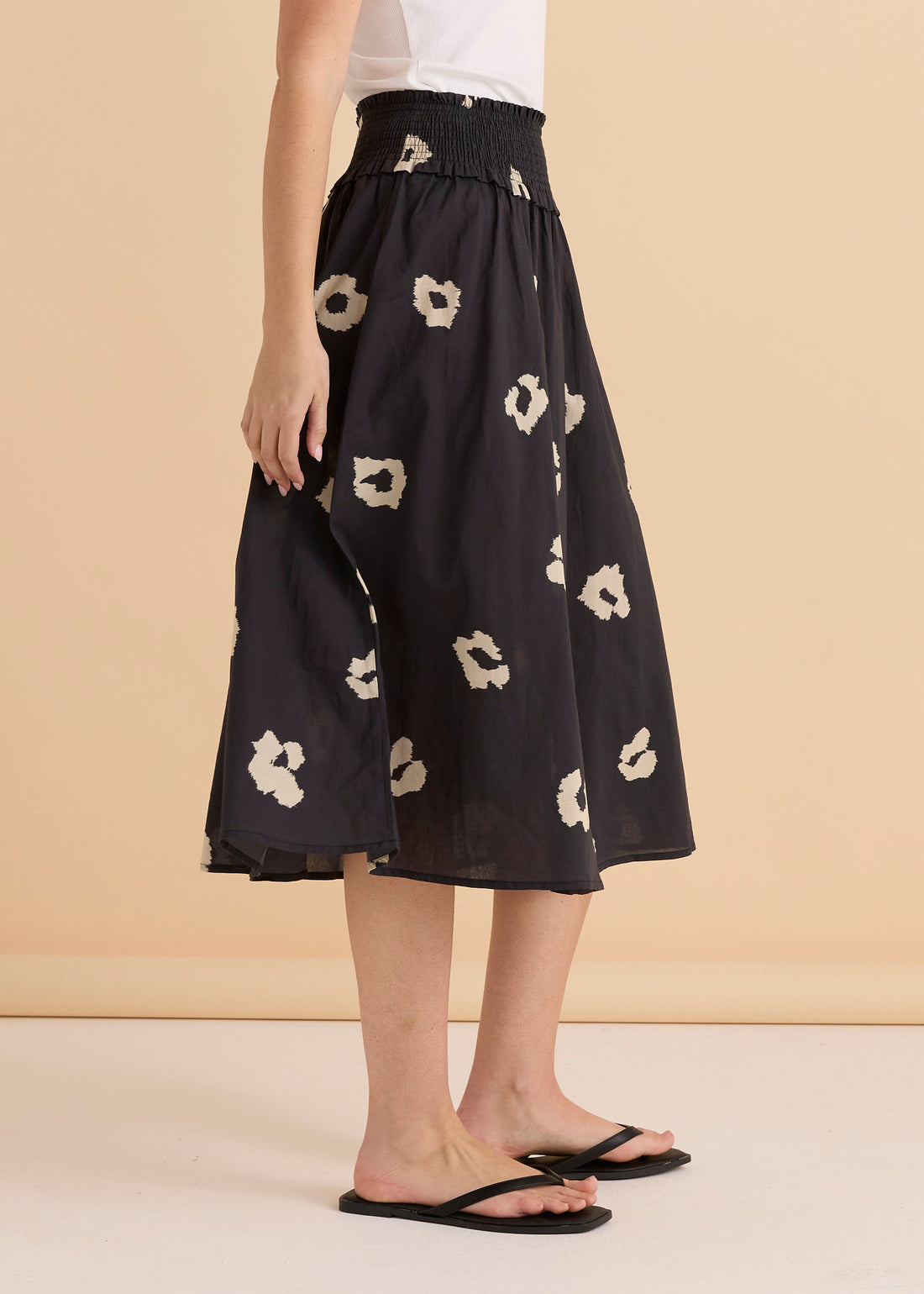 Reagan Poplin Skirt - Leopard Print