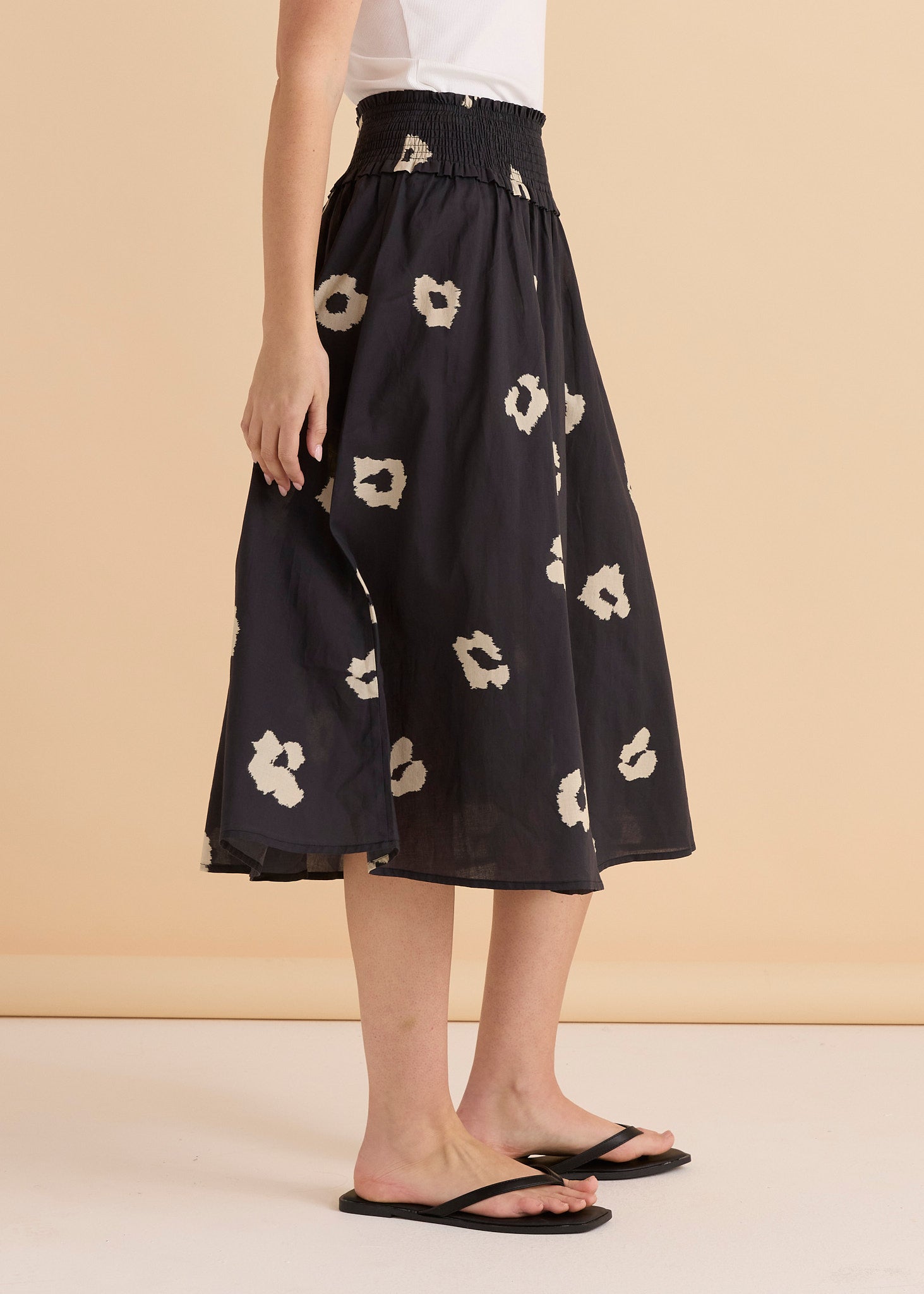 Reagan Poplin Skirt - Leopard Print