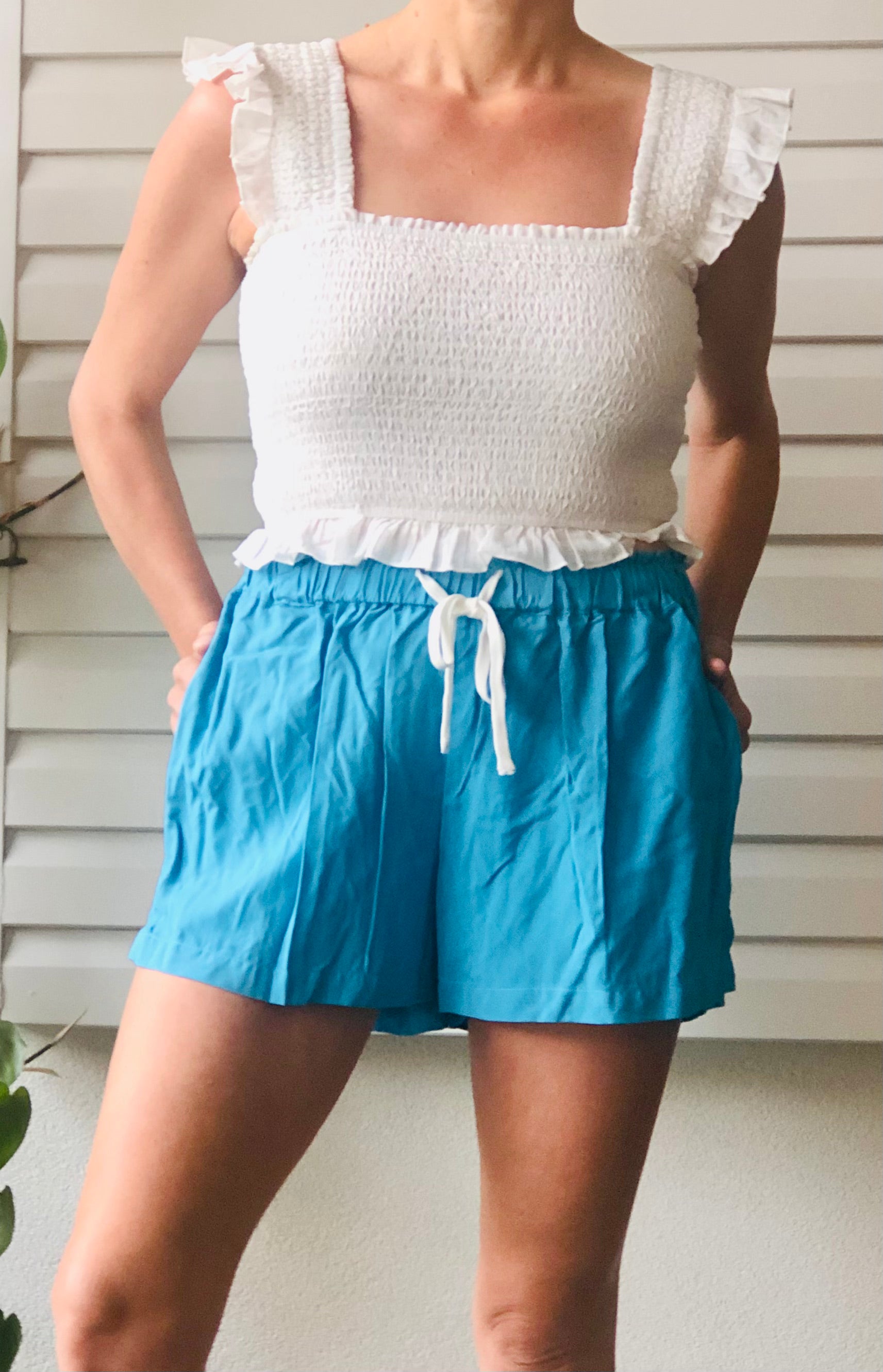 Bailey Blue Shorts | Blue Bailey Shorts | Beach Shakk Rainbow Beach