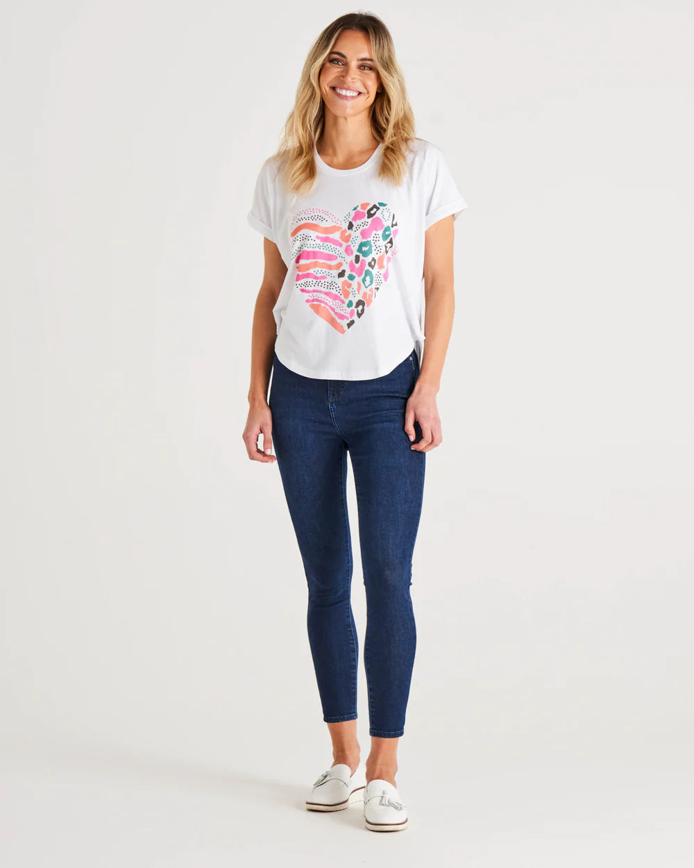 Bondi Tee - Heart Print