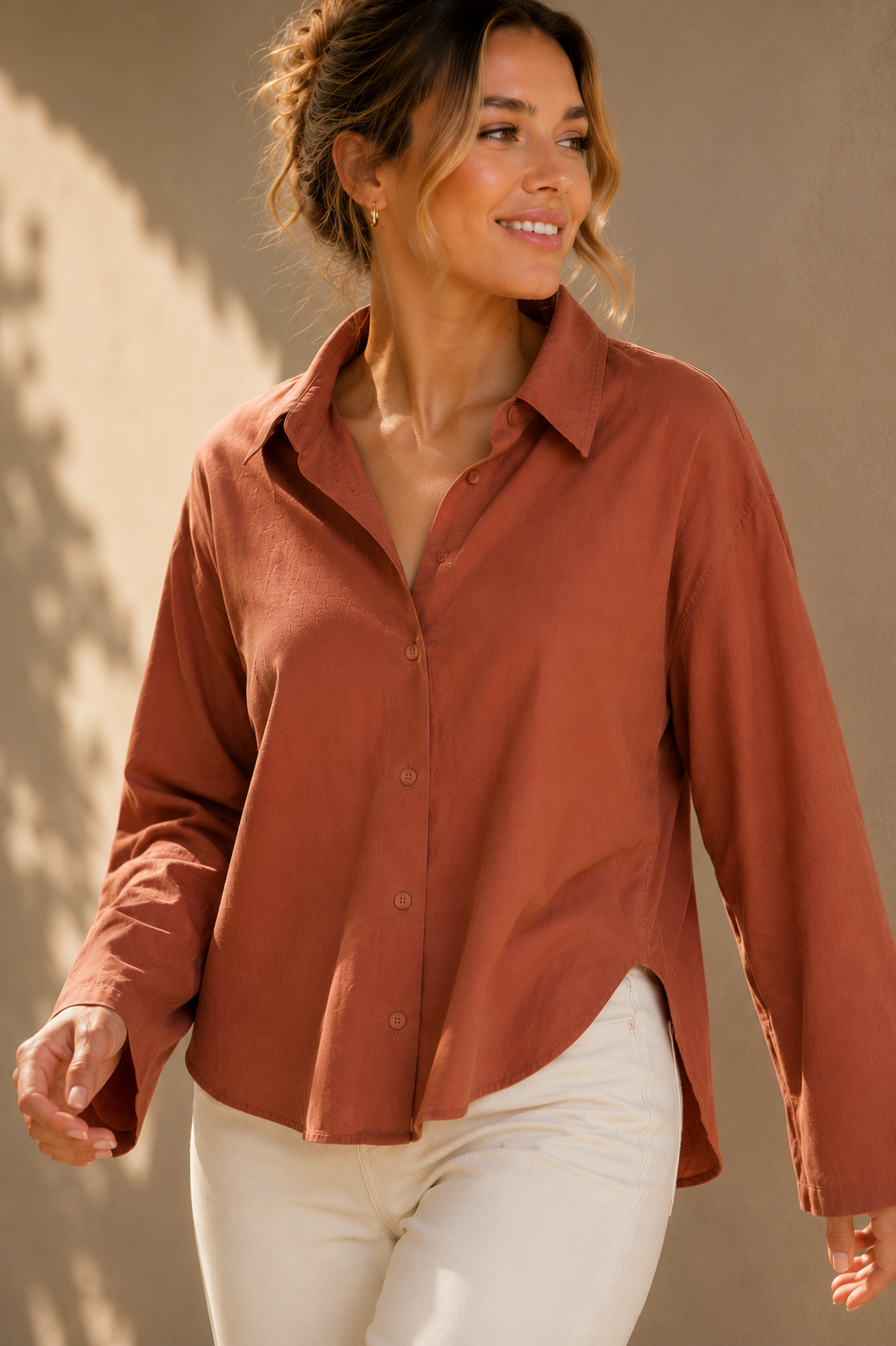 Bridie Shirt - Rosewood