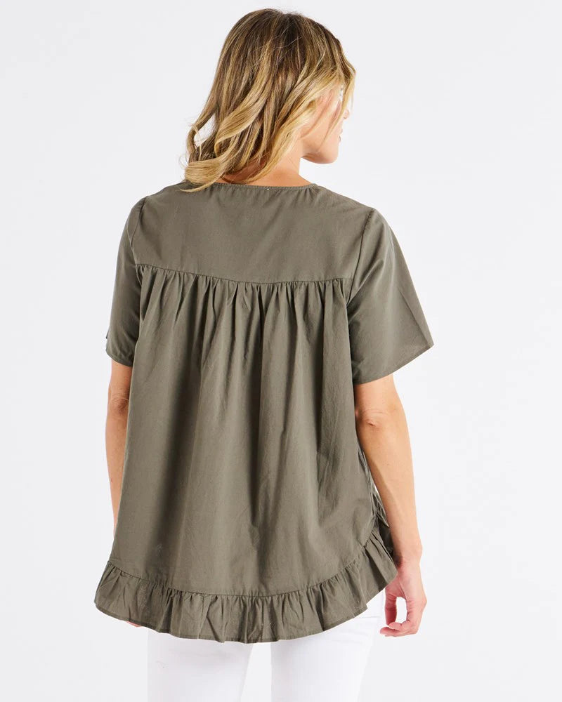 Candice Blouse - Olive Branch