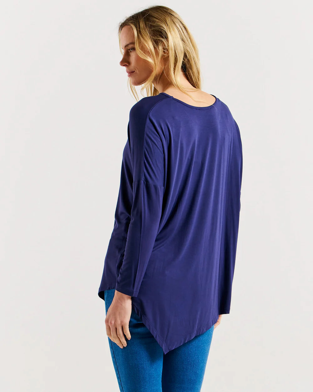 Clemont Bamboo Top - Navy