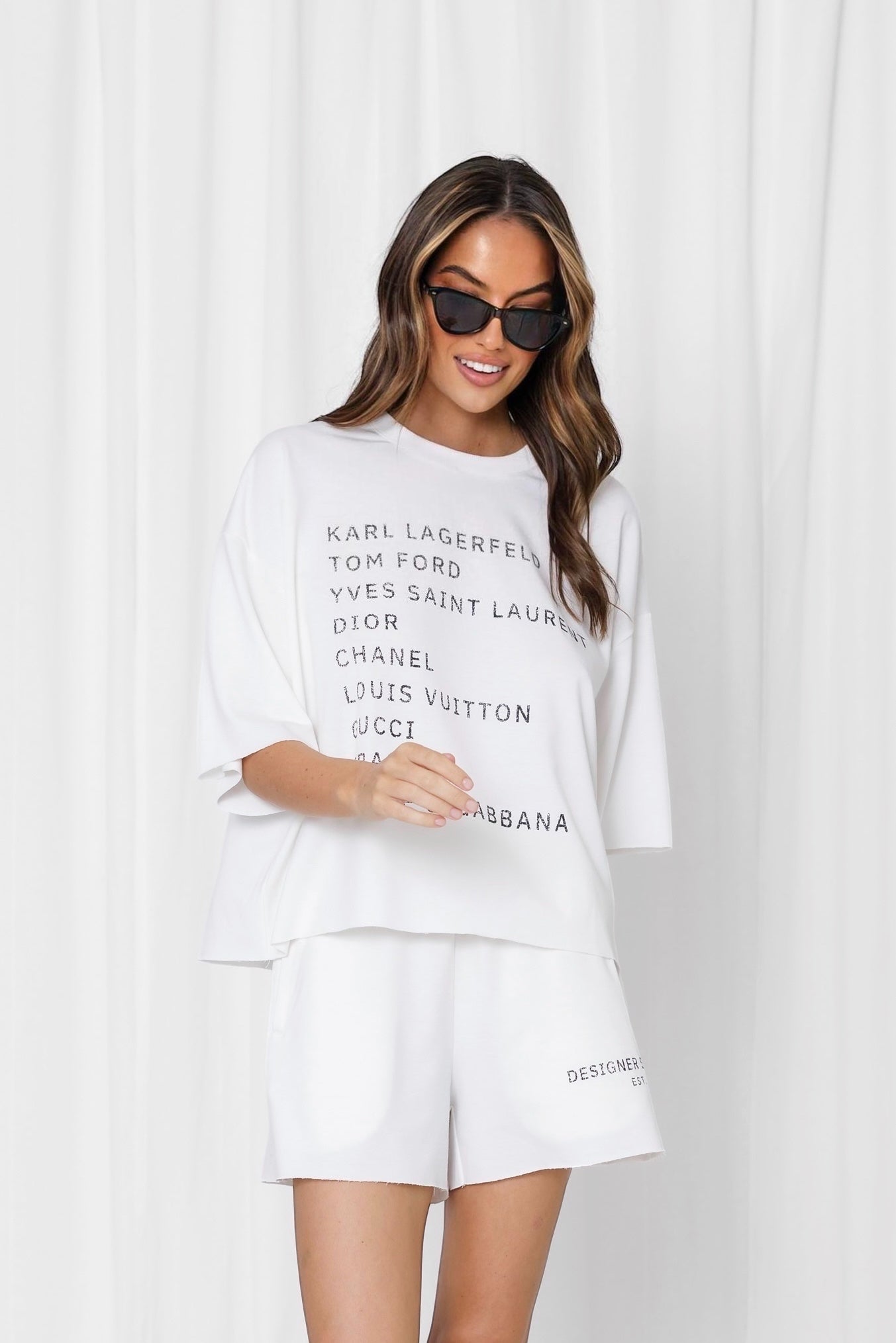 Designer Snob Shorts - White
