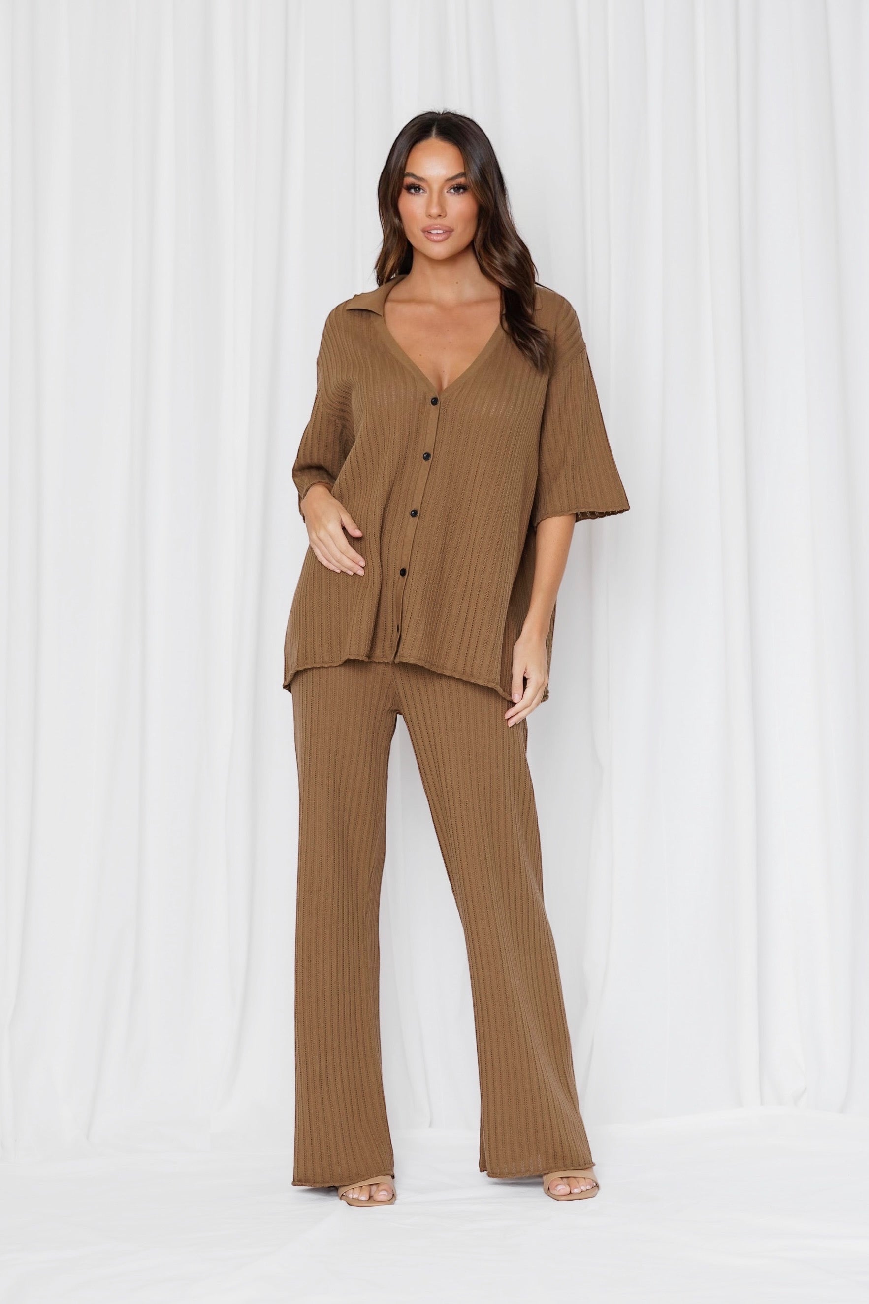 Ellery Cotton Knitted Pants - Mocha