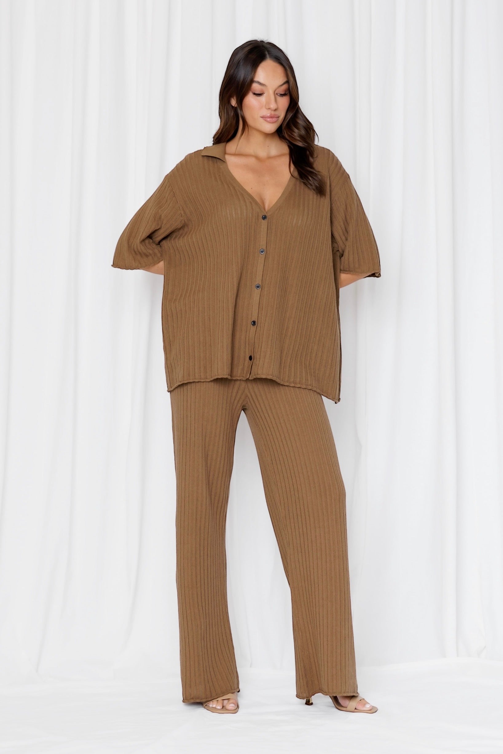 Ellery Cotton Knitted Pants - Mocha