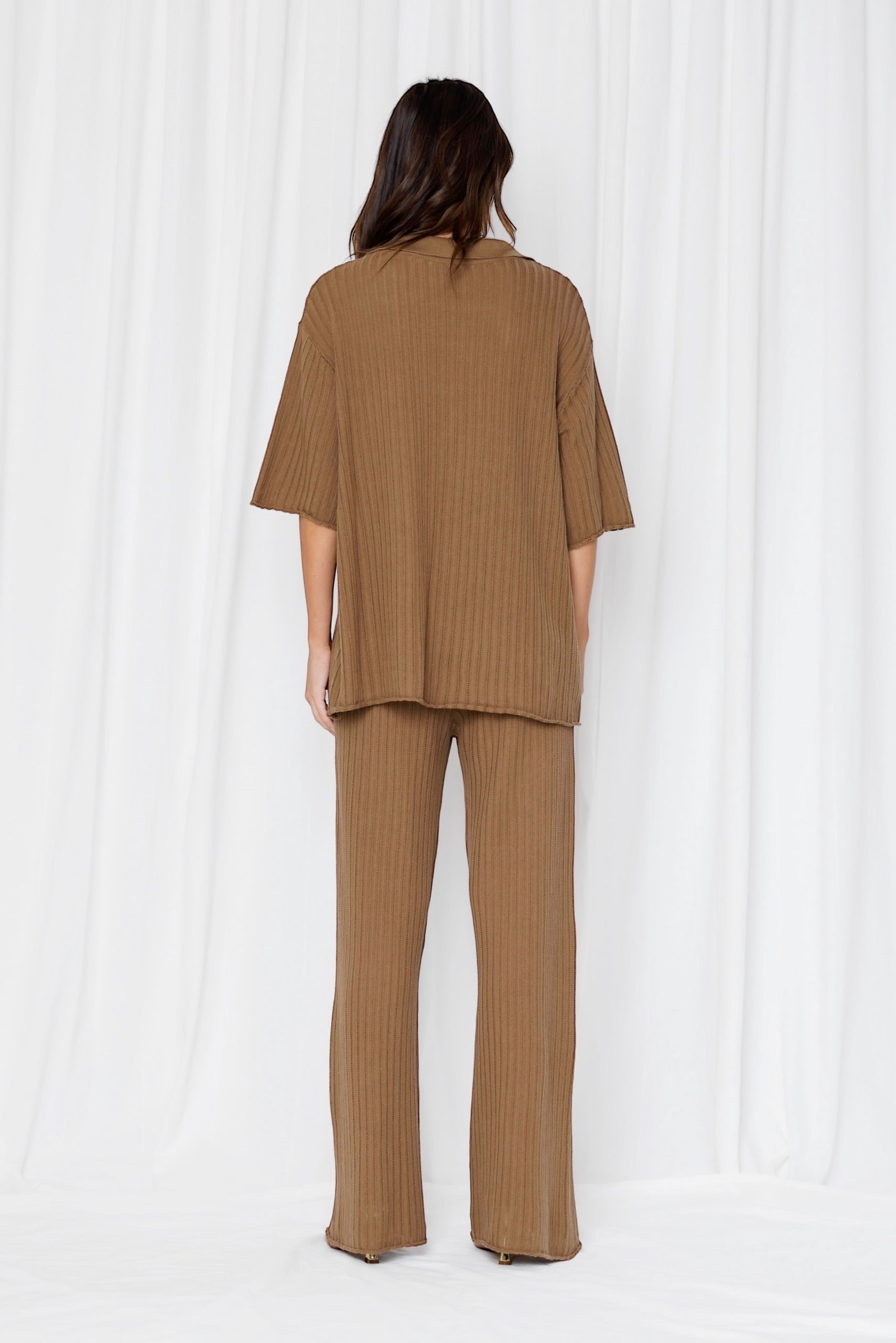 Ellery Cotton Knitted Pants - Mocha