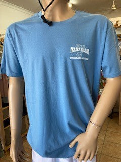 Kgari (Fraser Island) Map Shirt - Blue