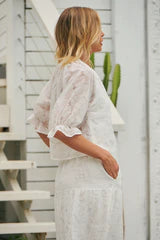 Amber White Shirt | White Amber Shirt | Beach Shakk Rainbow Beach
