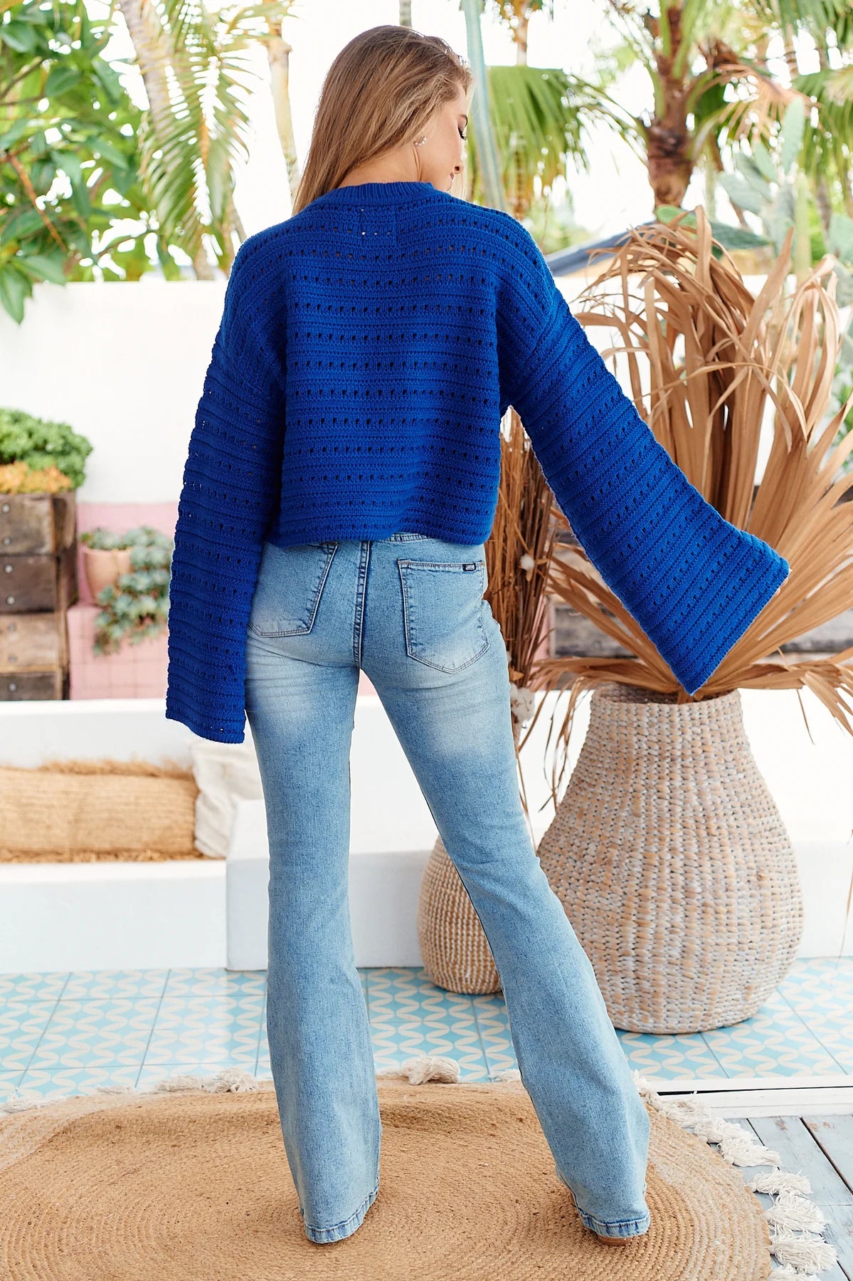 Ammy Cobalt Blue Knit | Blue Knit | Beach Shakk Rainbow Beach