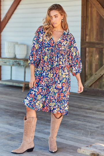 Carnation Print Dress