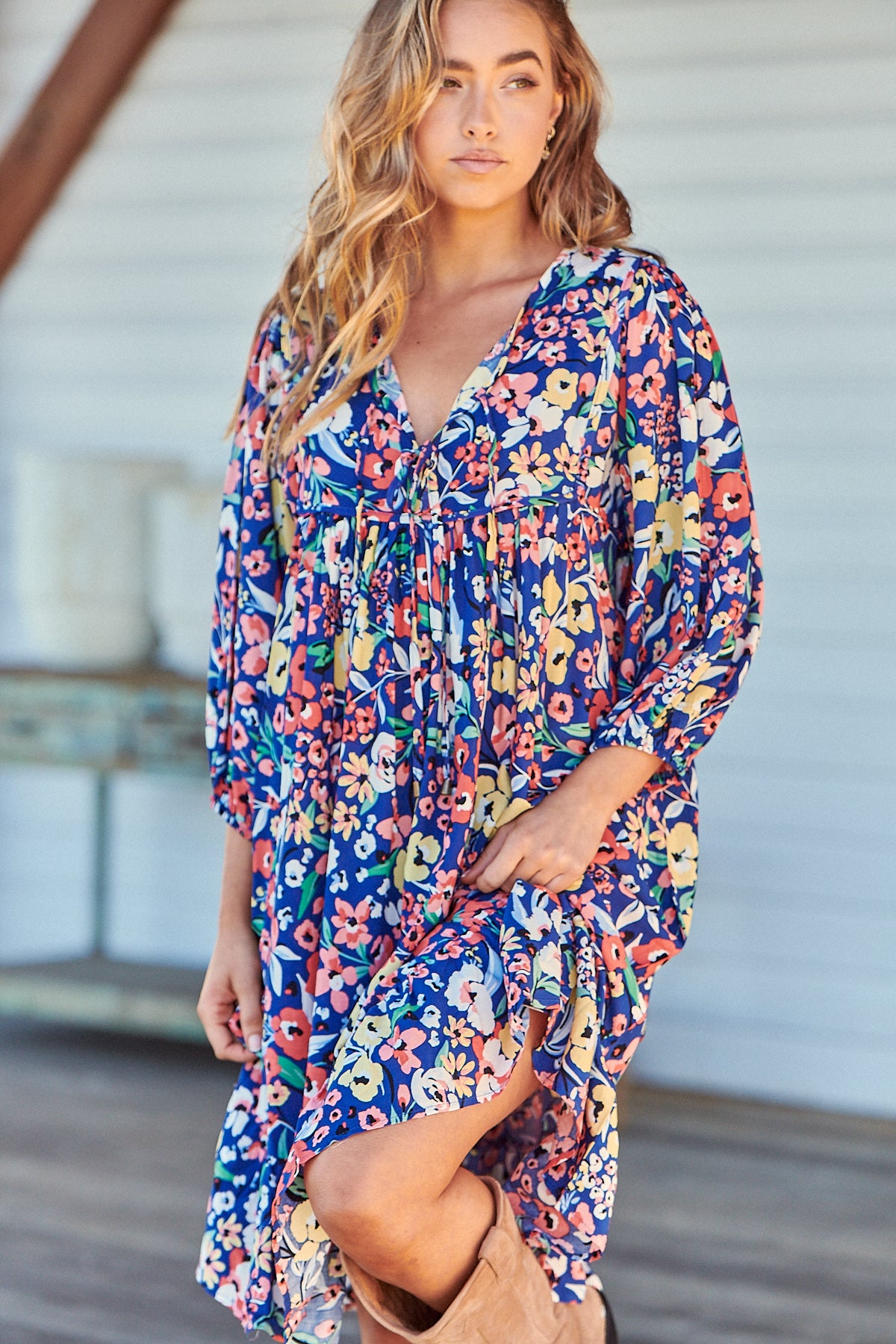 Carnation Print Dress