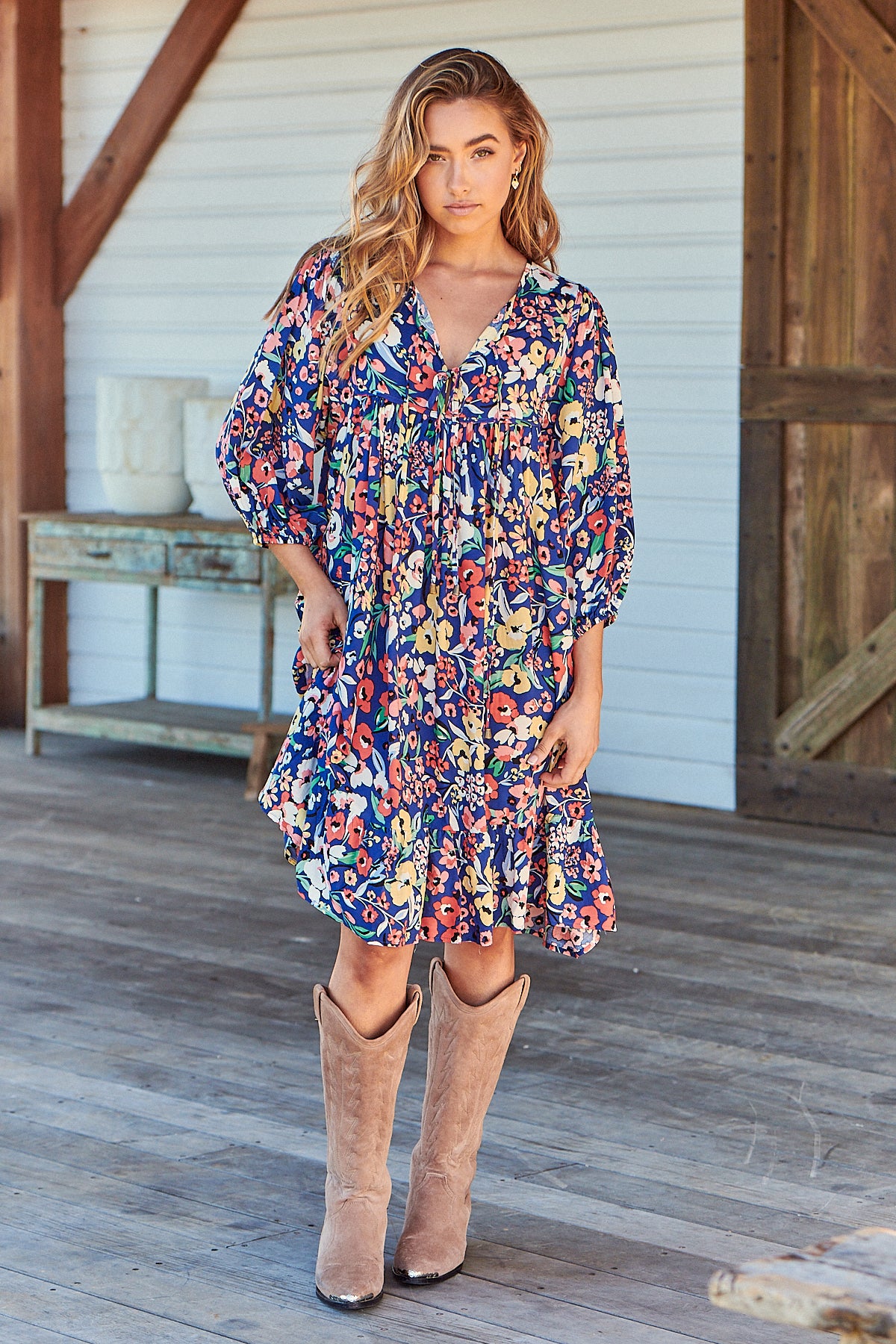 Carnation Print Dress