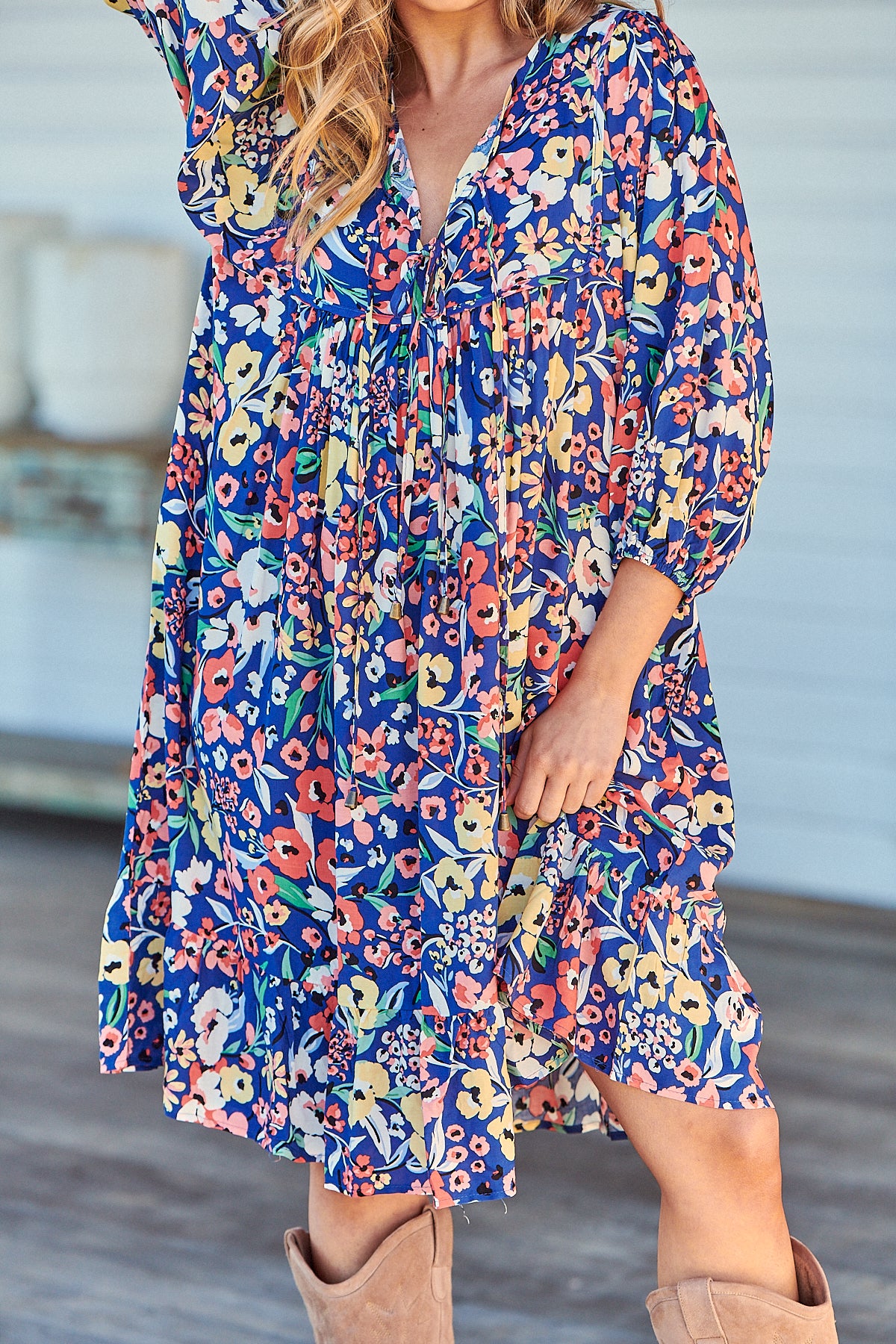 Carnation Print Dress