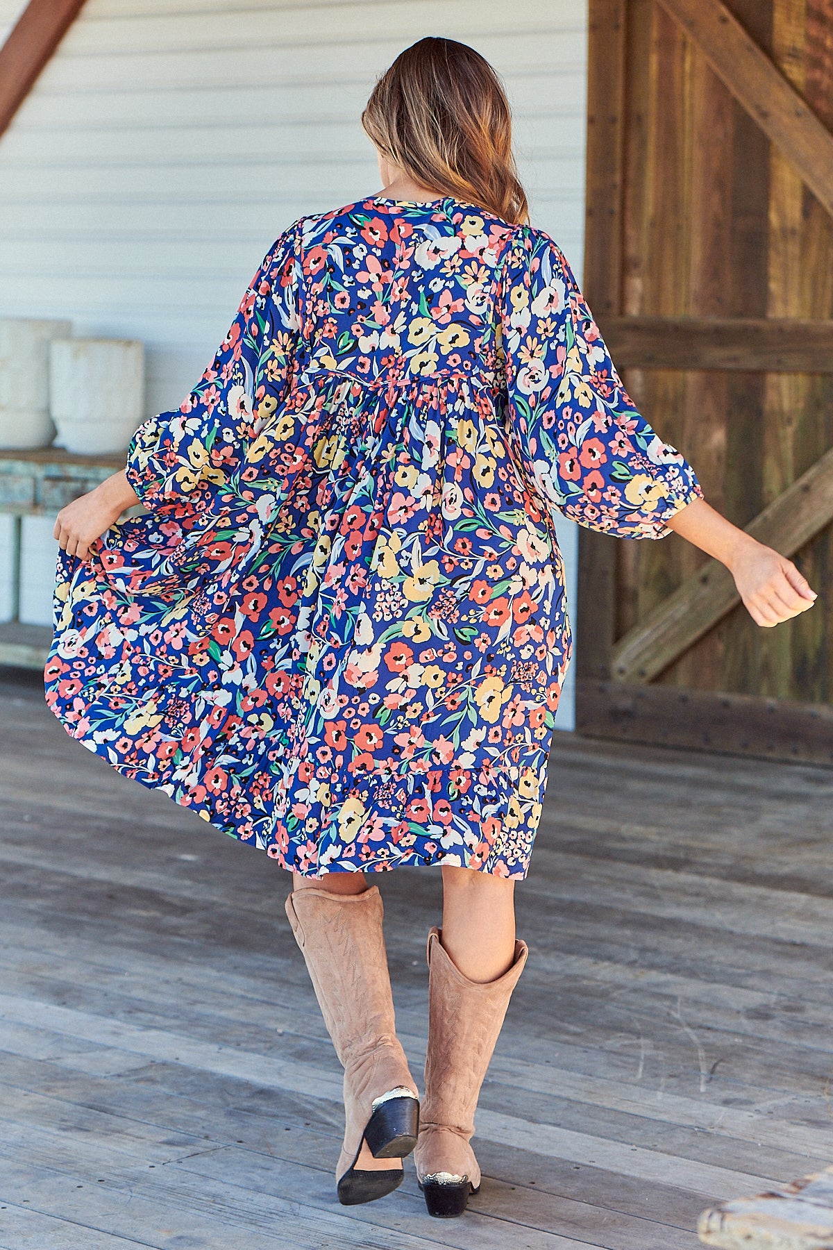 Carnation Print Dress