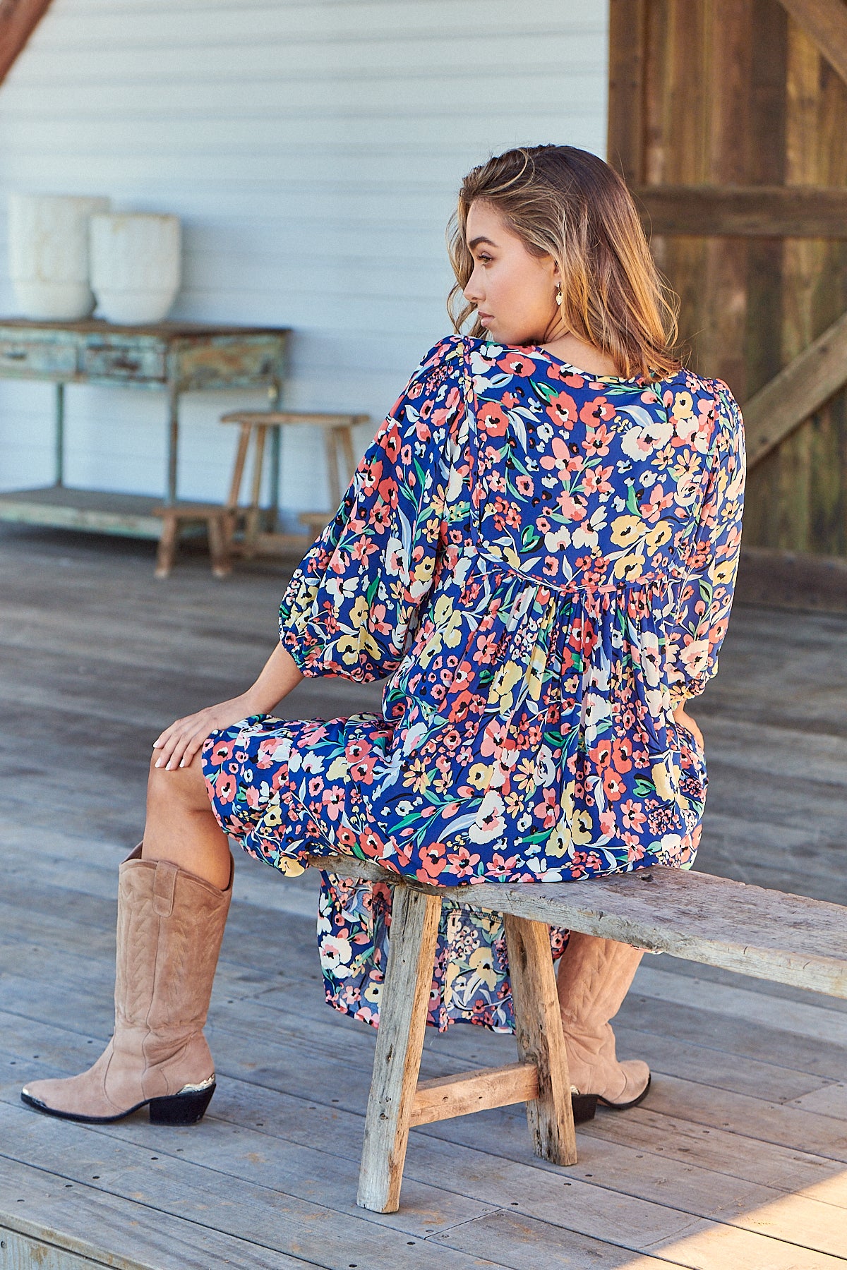 Carnation Print Dress