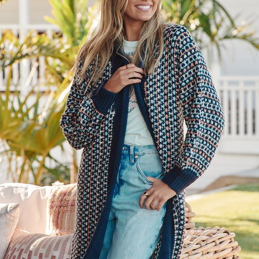 Rustic knit - Navy
