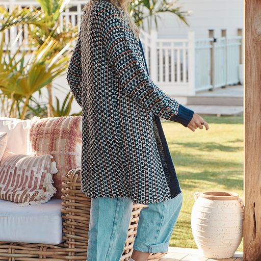 Rustic knit - Navy